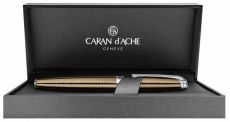 Шариковая ручка CARANDACHE Leman CAVIAR SP (4789.497) латунь лак посеребрение с родиевым напылением